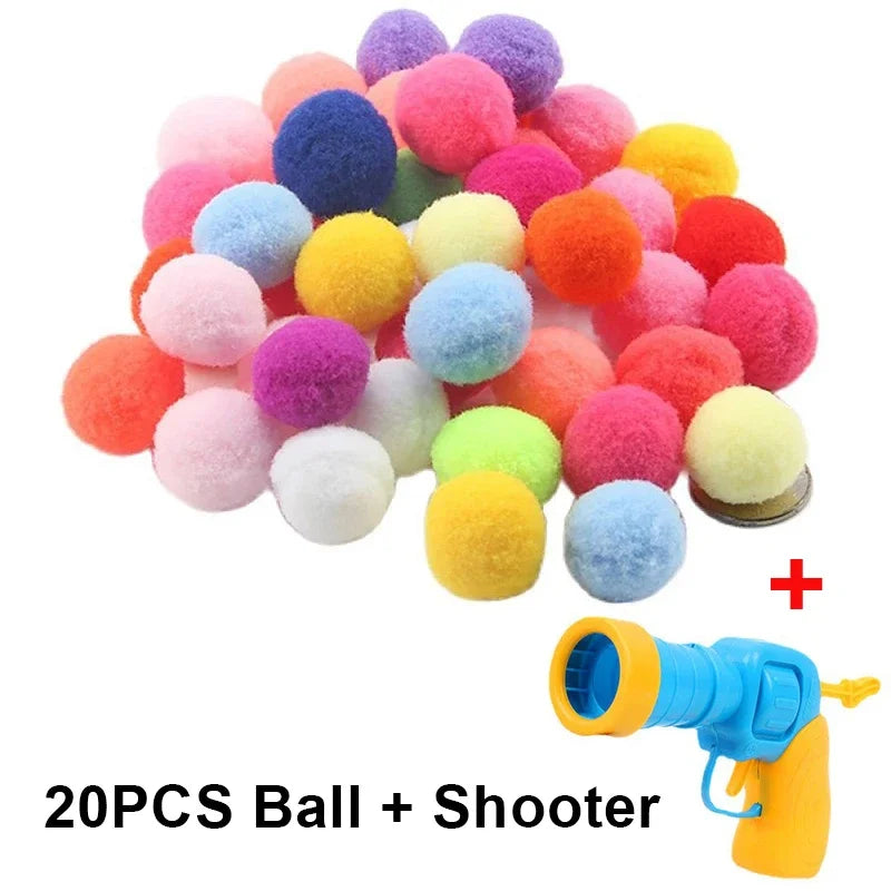 Cat Training Toy β Plush Ball Launcher for Active Play