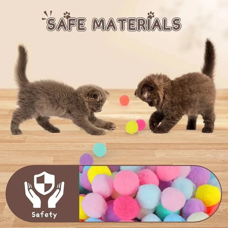 Cat Training Toy β Plush Ball Launcher for Active Play