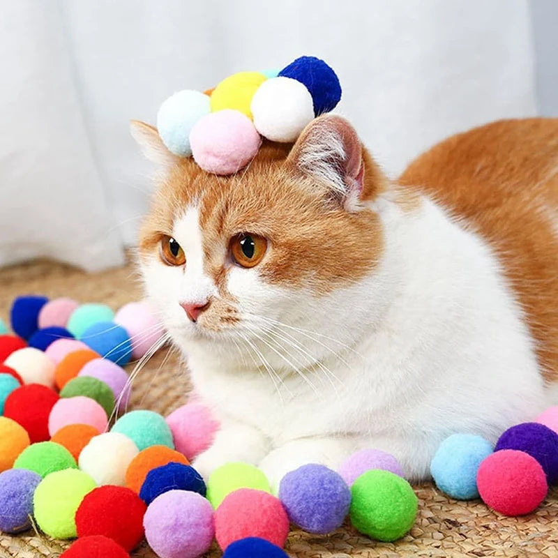 Cat Training Toy β Plush Ball Launcher for Active Play